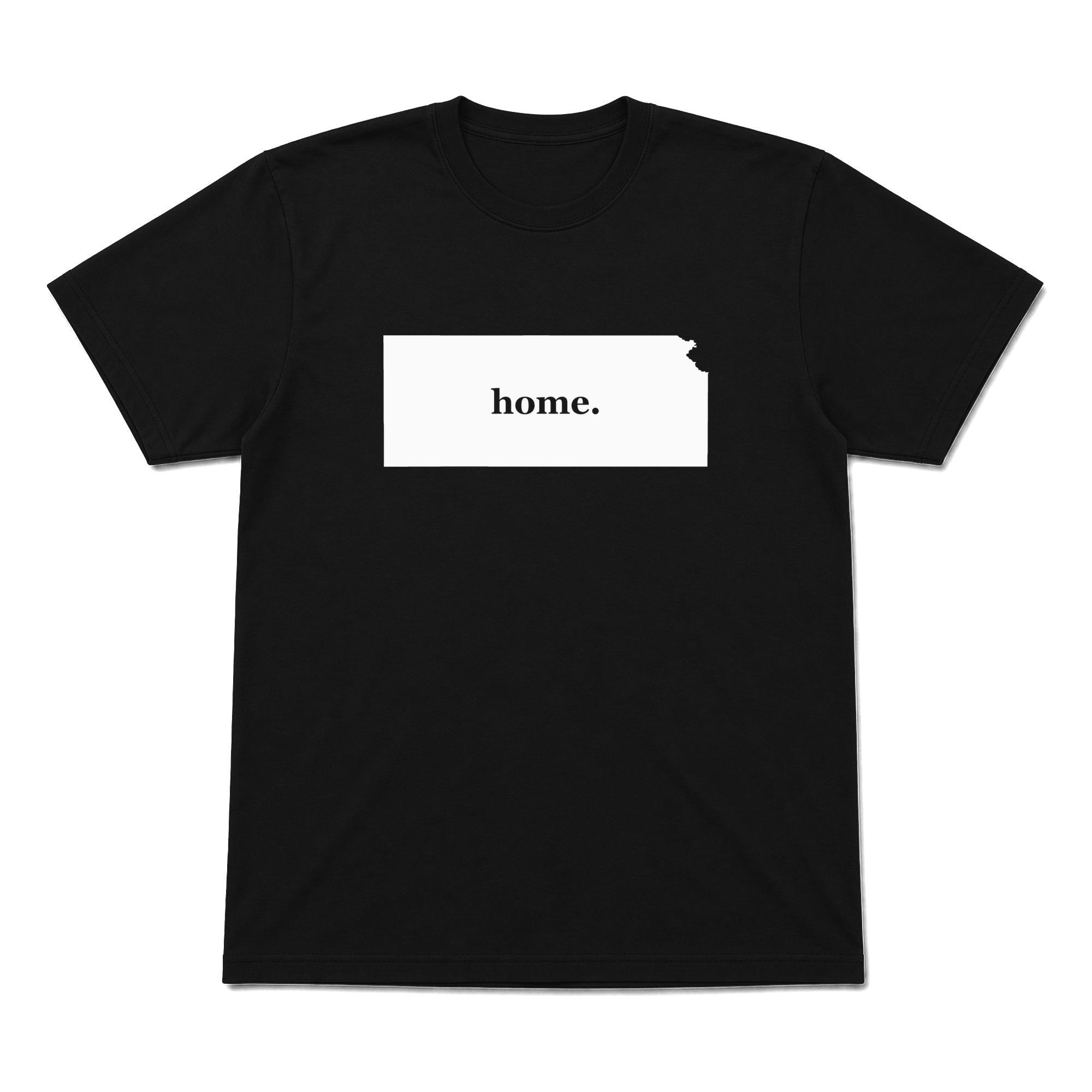 Kansas home graphic T-shirt in black