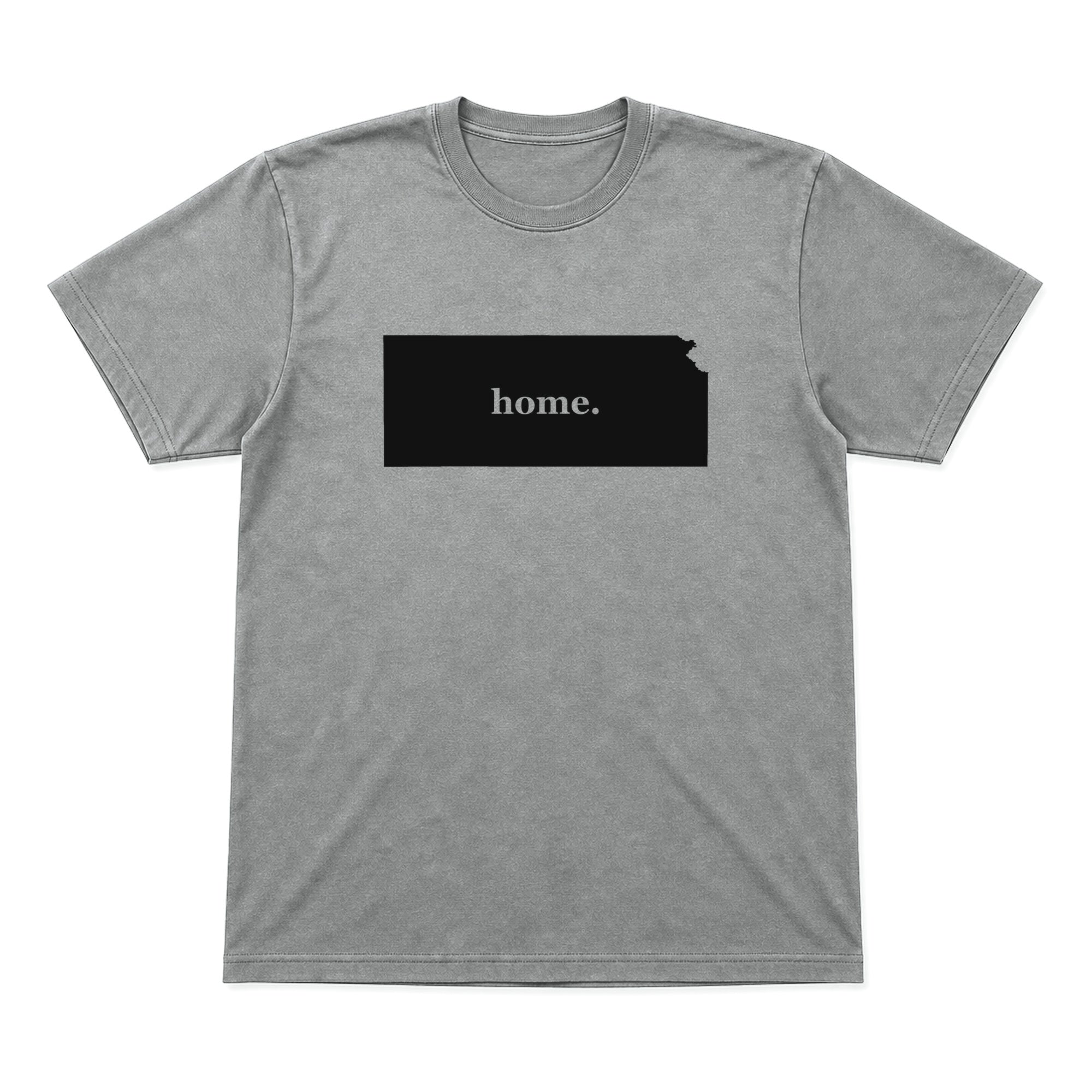 Kansas home graphic T-shirt in heather gray