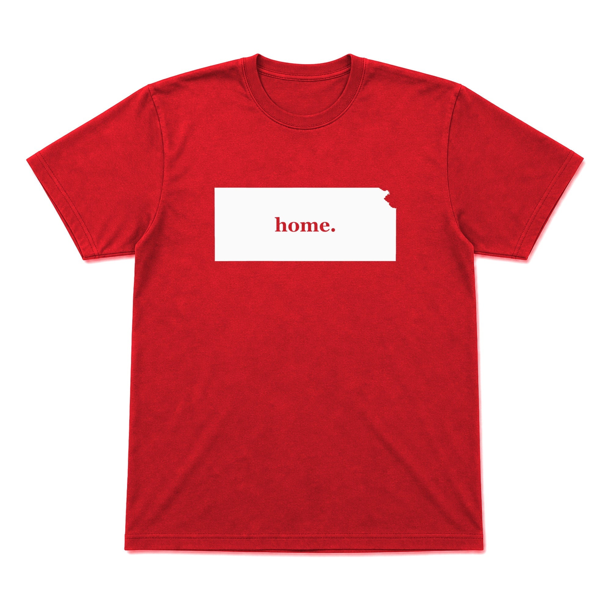 Kansas home graphic T-shirt in red