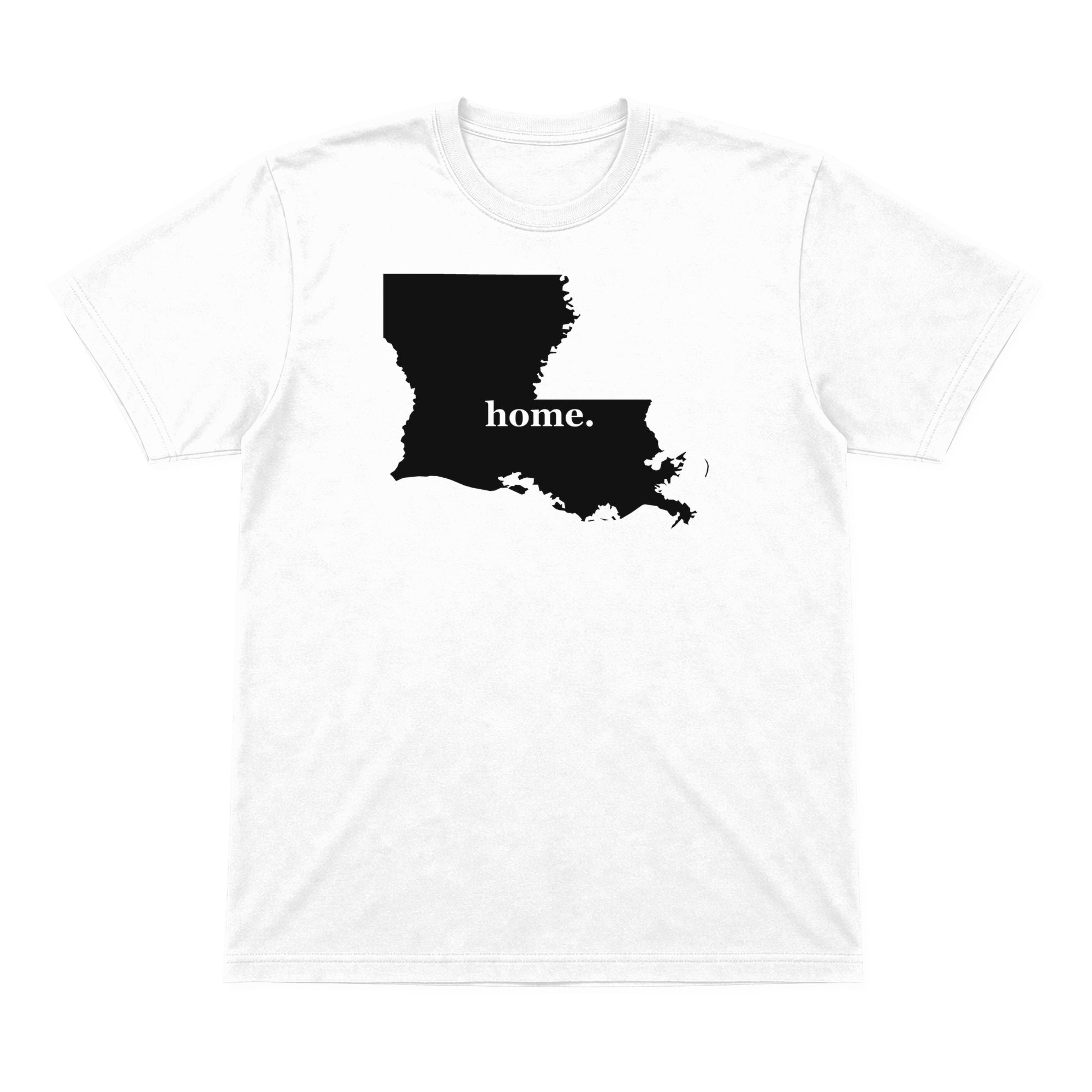 Louisiana home graphic T-shirt in white