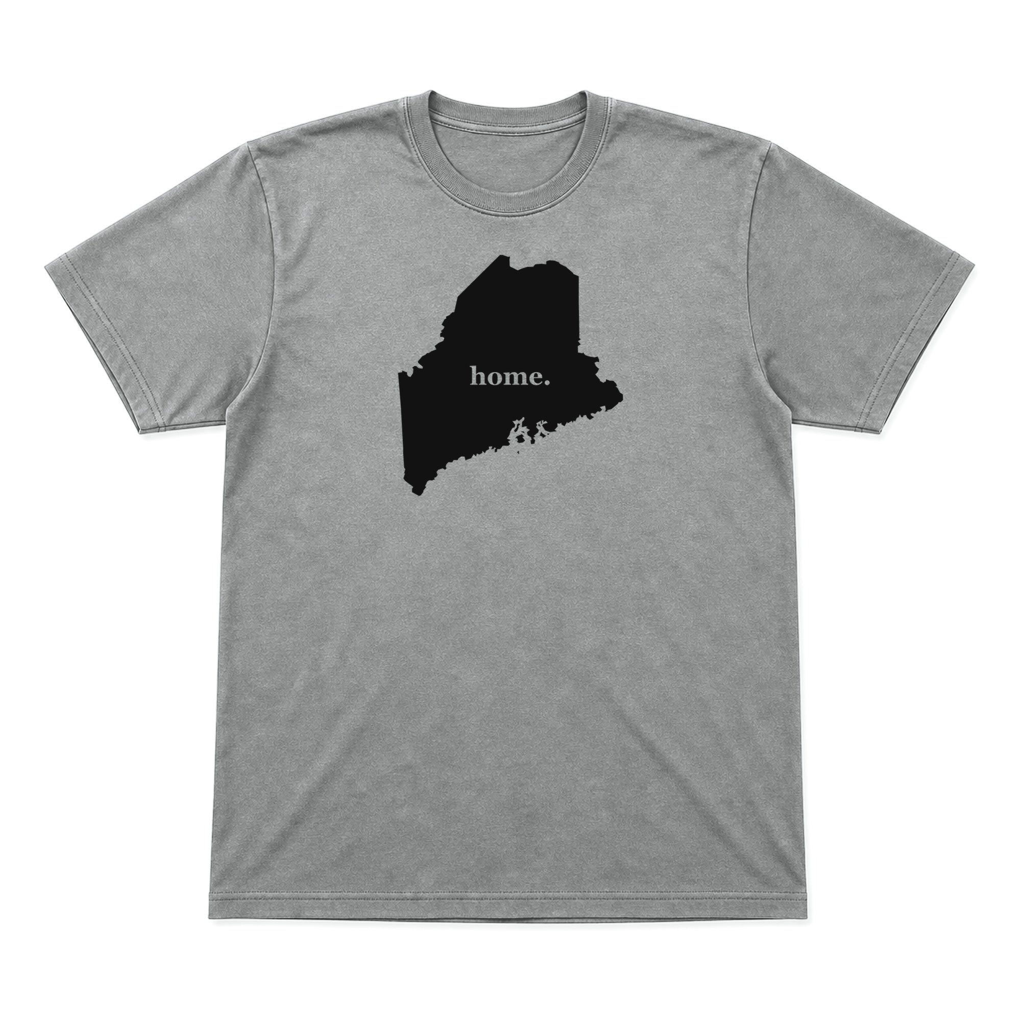 Maine home graphic T-shirt in heather gray