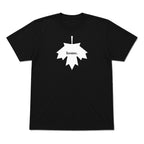 Maple Leaf home graphic T-shirt in black