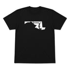 Maryland home graphic T-shirt in black