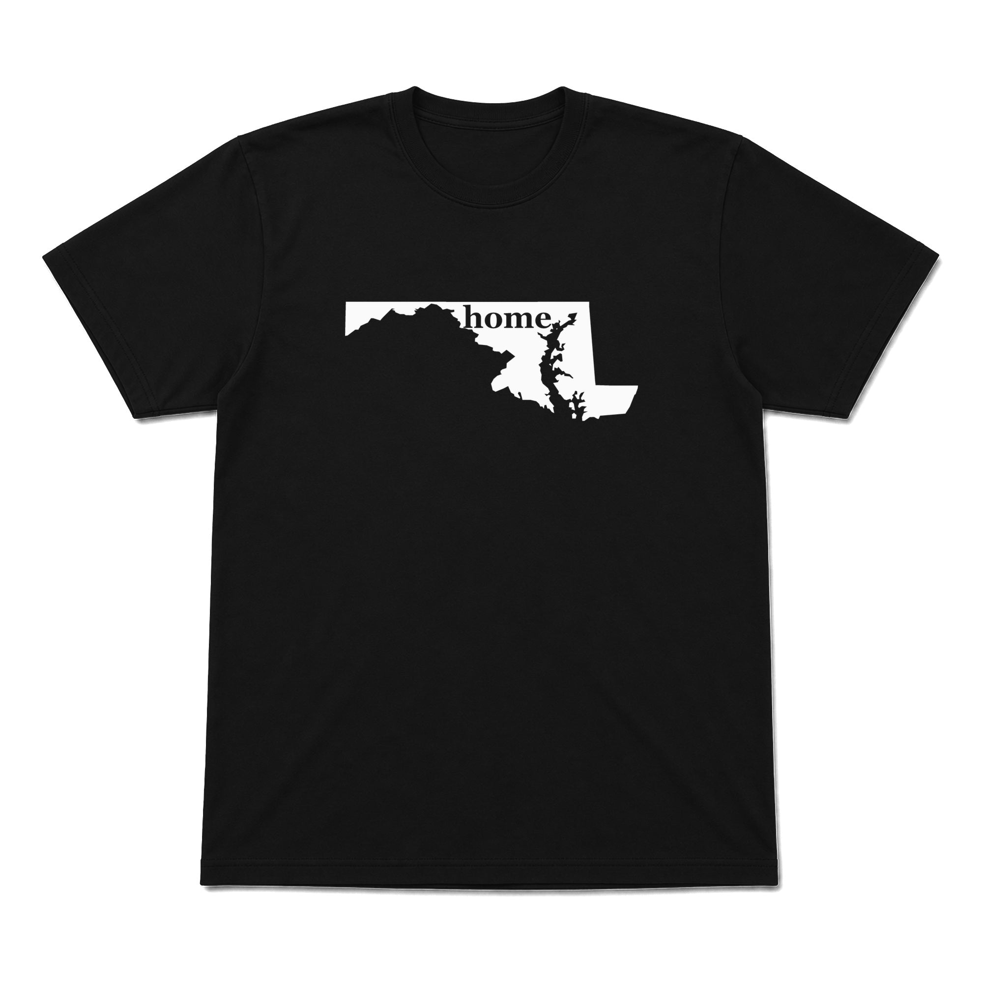 Maryland home graphic T-shirt in black