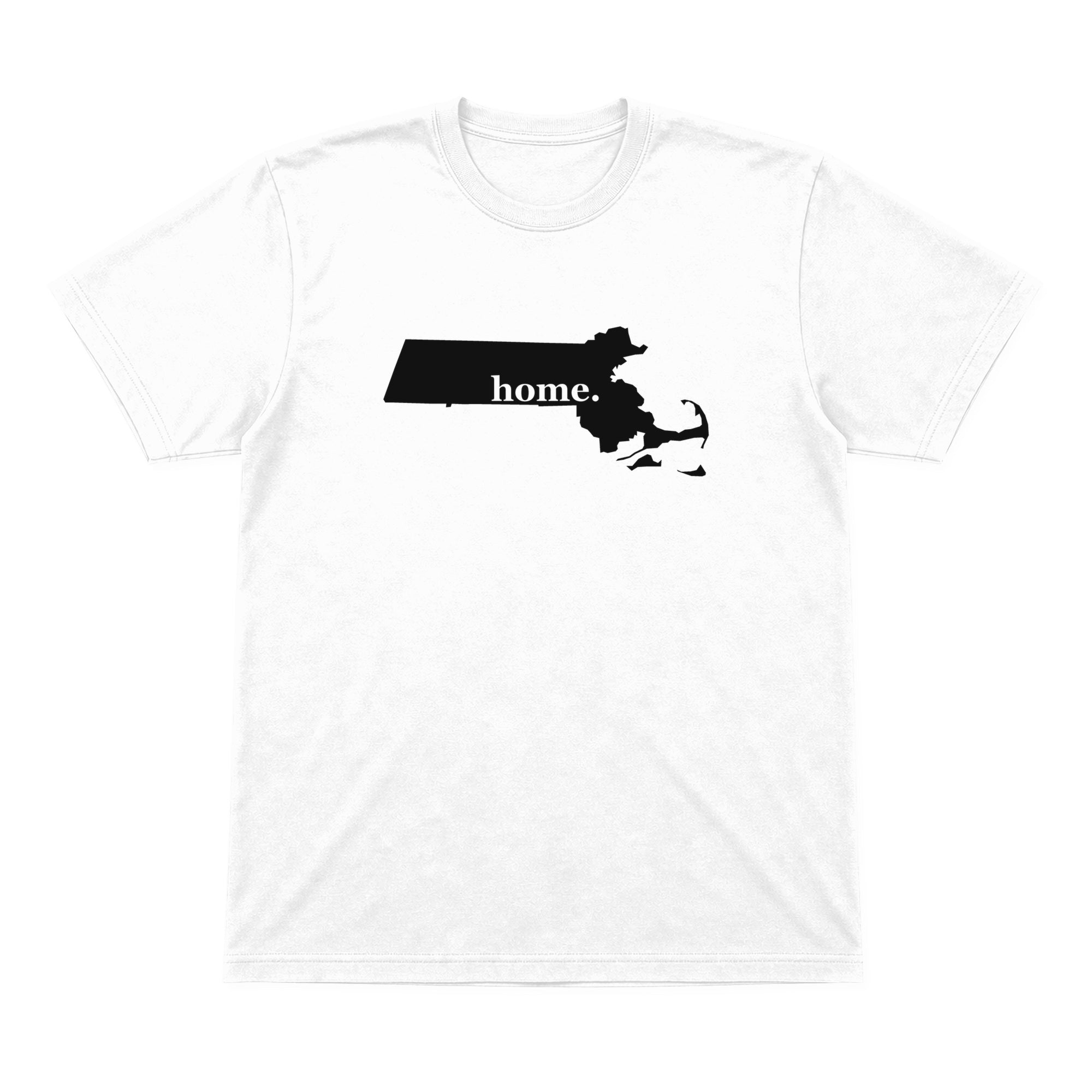 Massachusetts home graphic T-shirt in white