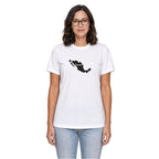 Mexico home T-shirt in white shown on a female model