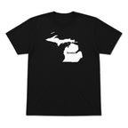 Michigan home graphic T-shirt in black
