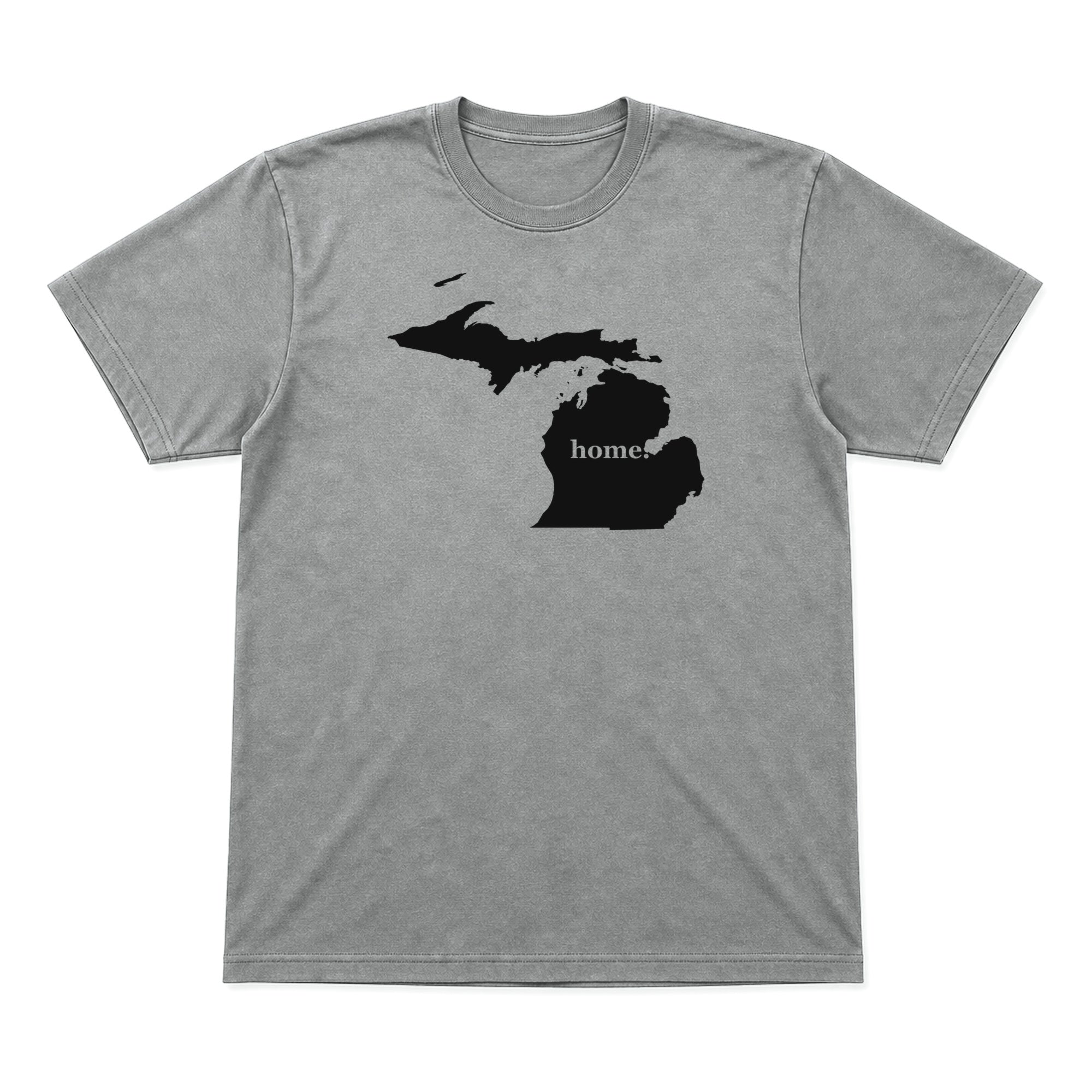 Michigan home graphic T-shirt in heather gray