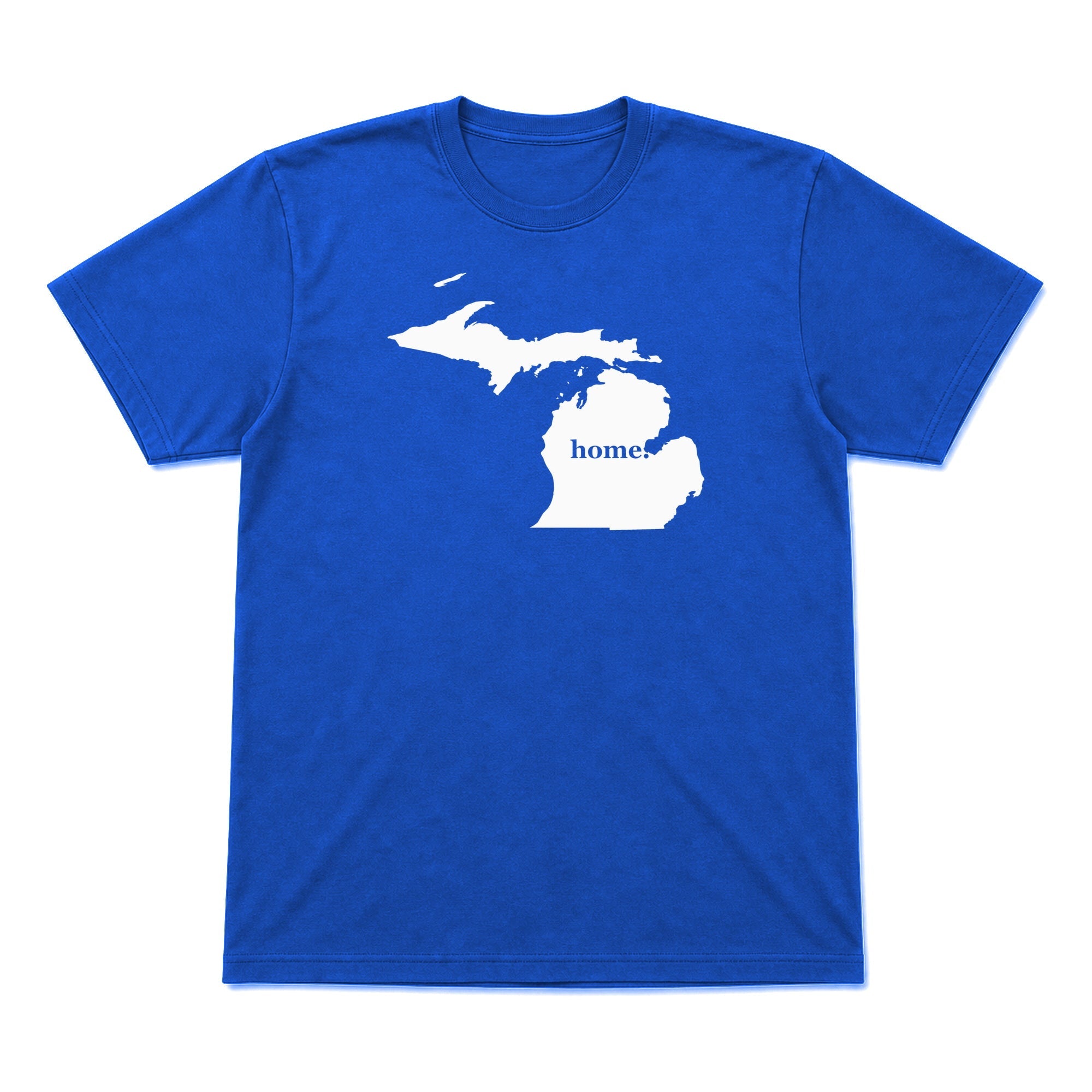 Michigan home graphic T-shirt in royal blue