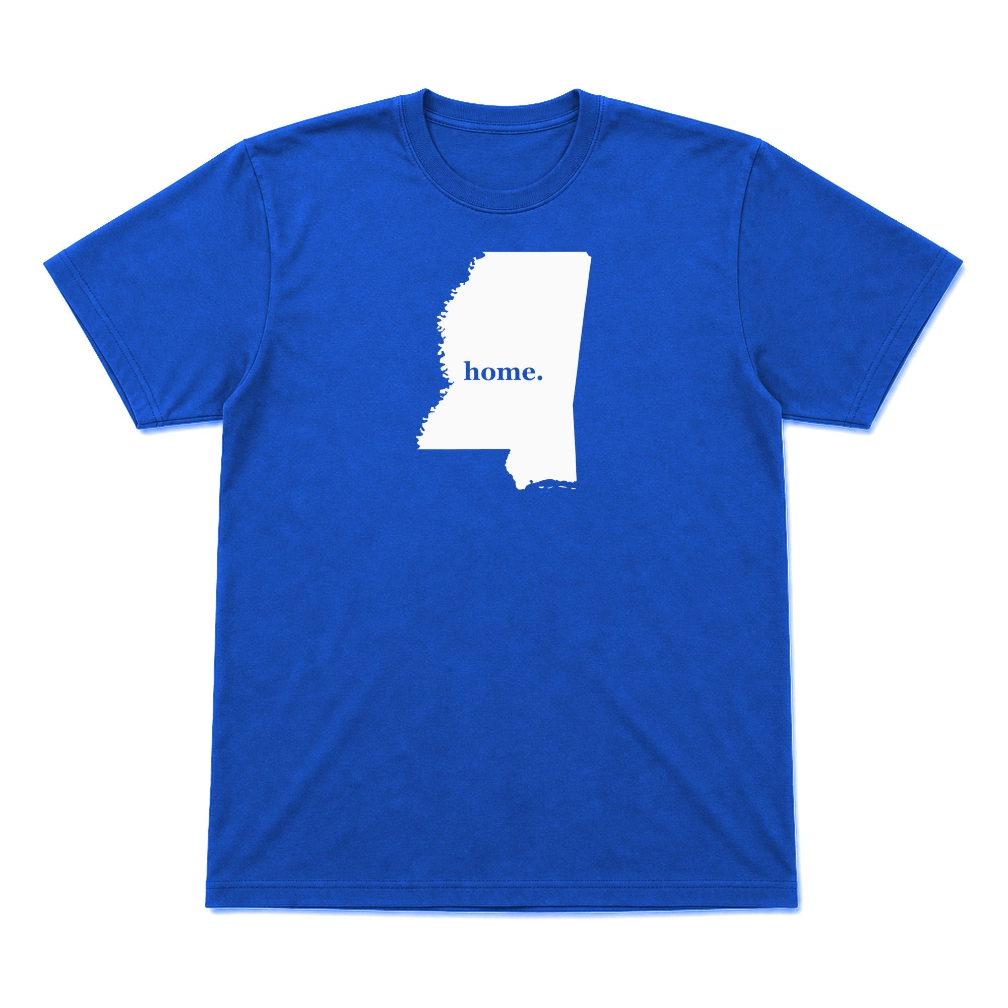 Mississippi home graphic T-shirt in royal blue