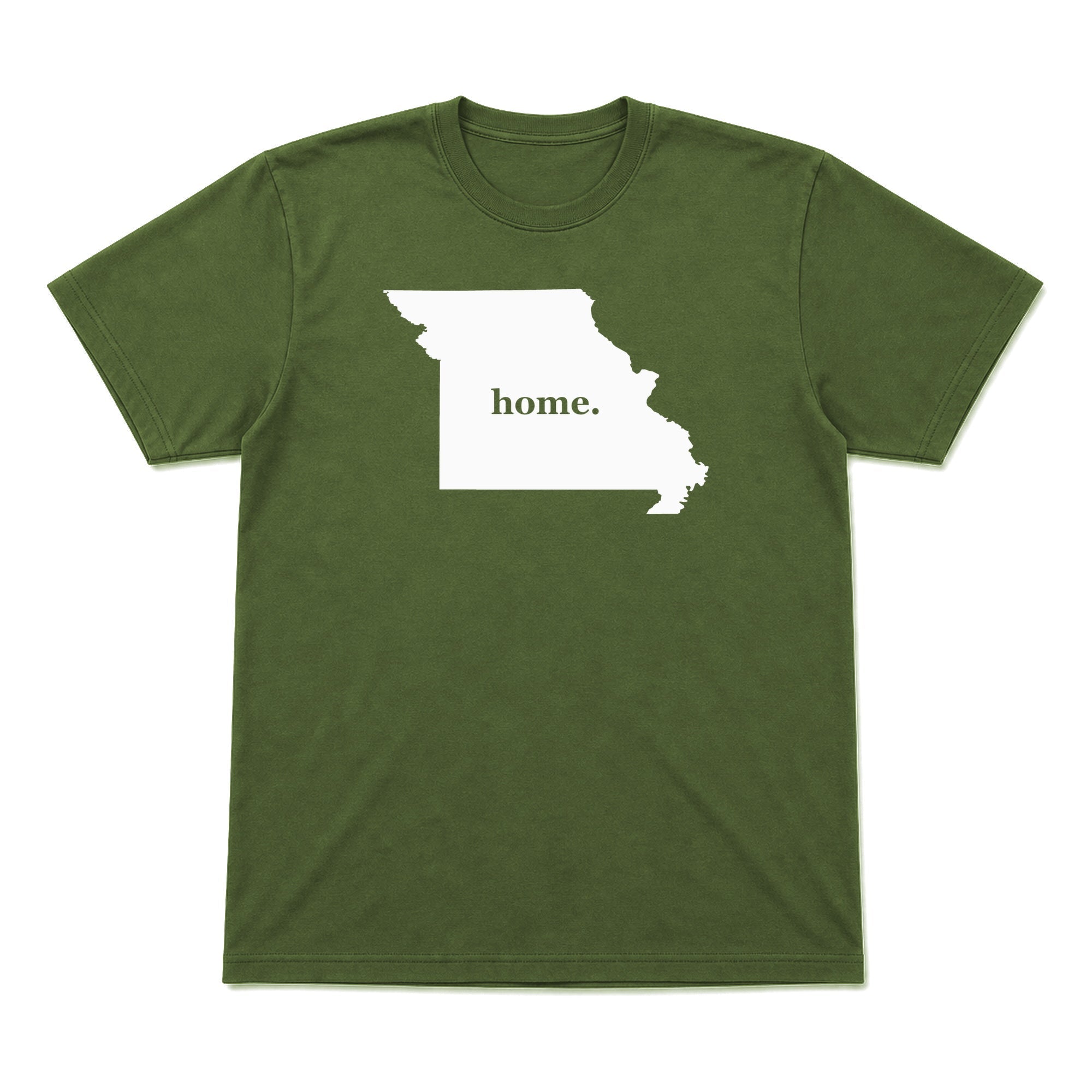Missouri home graphic T-shirt in olive green