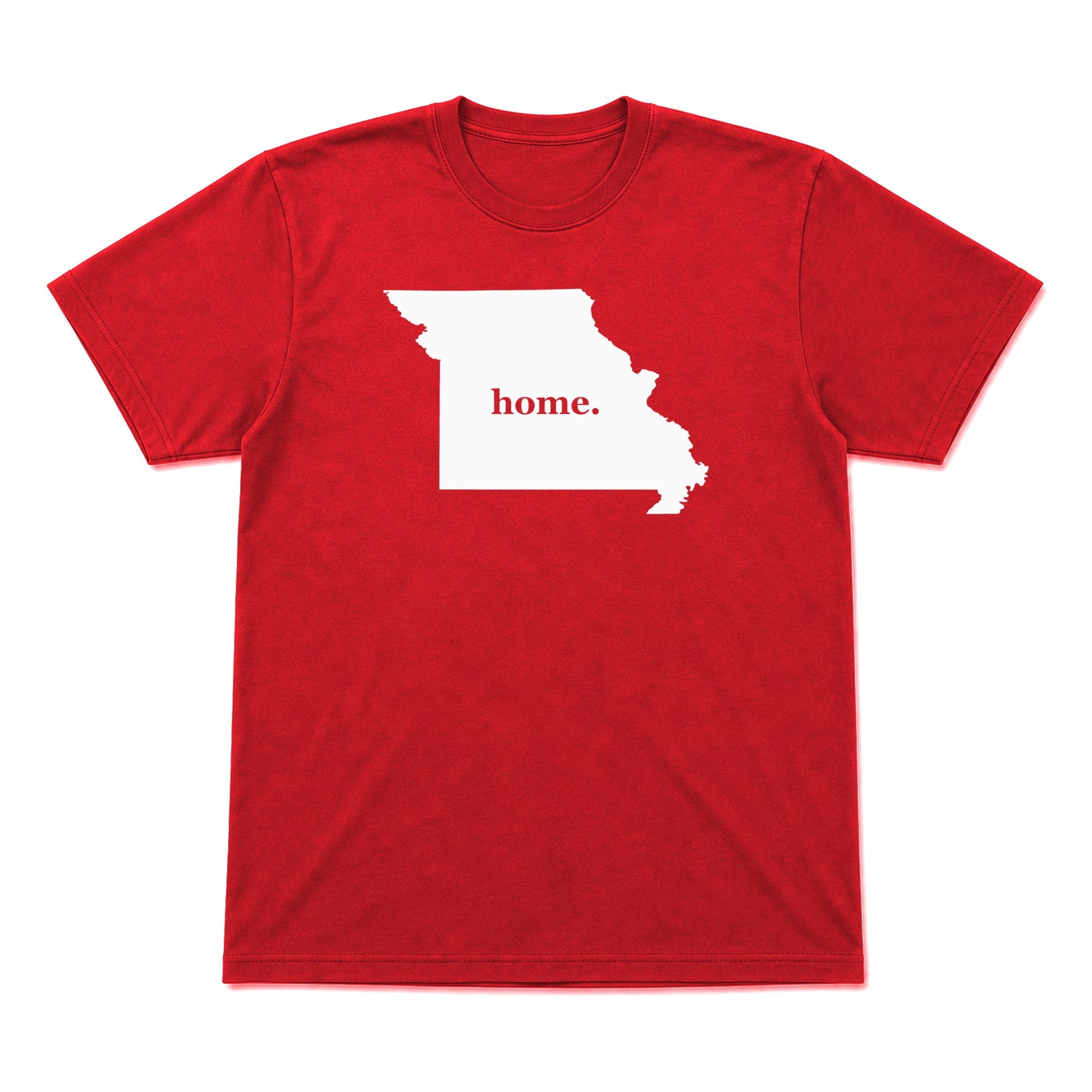 Missouri home graphic T-shirt in red