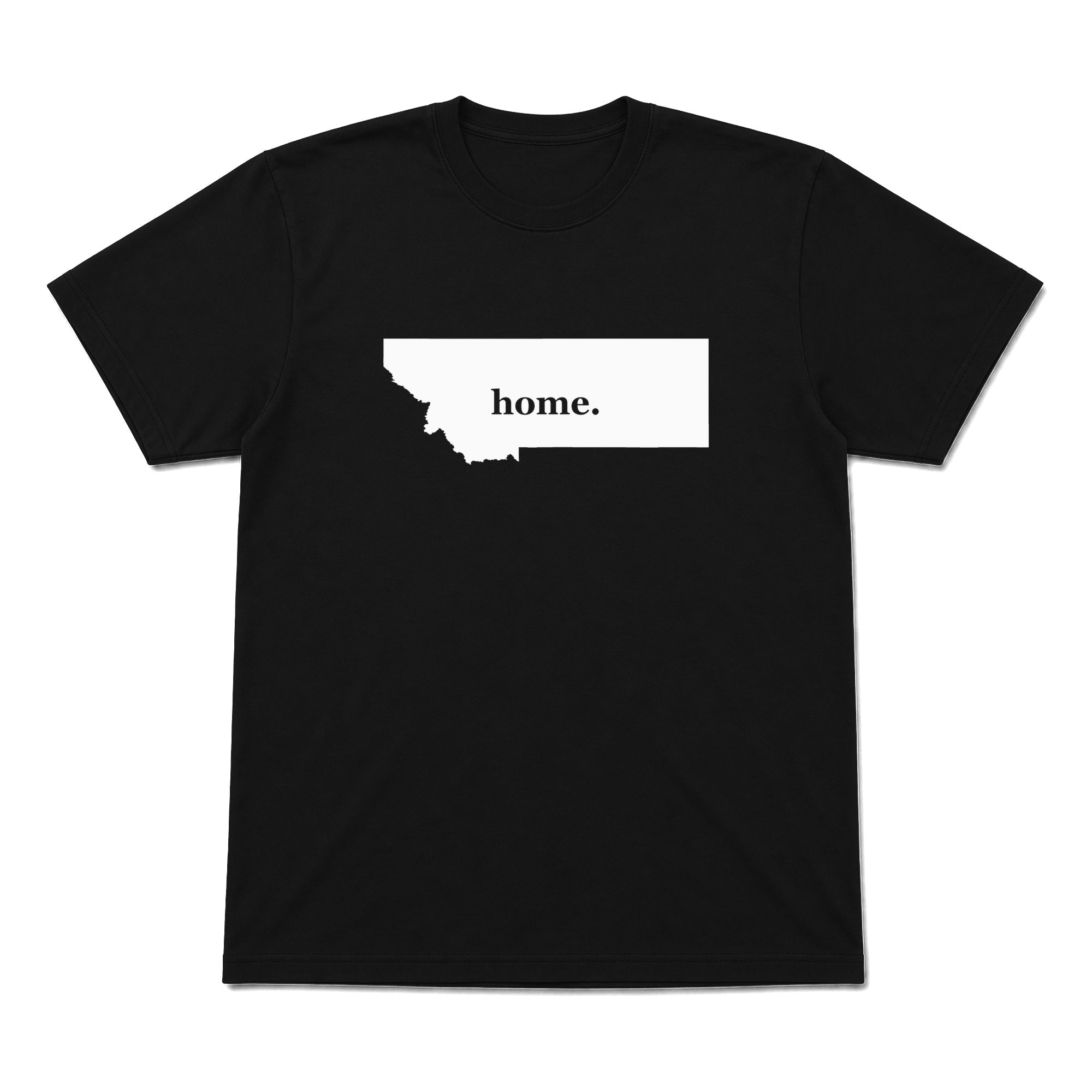 Montana home graphic T-shirt in black