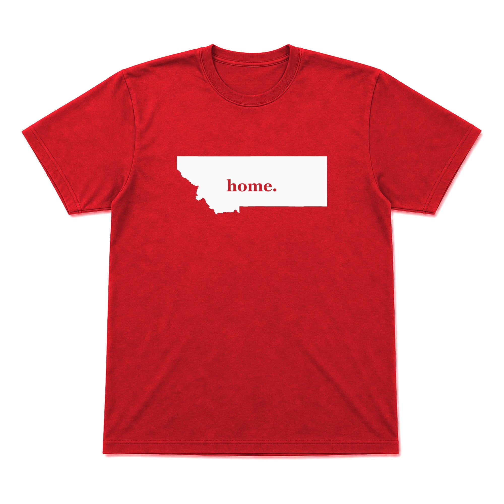 Montana home graphic T-shirt in red