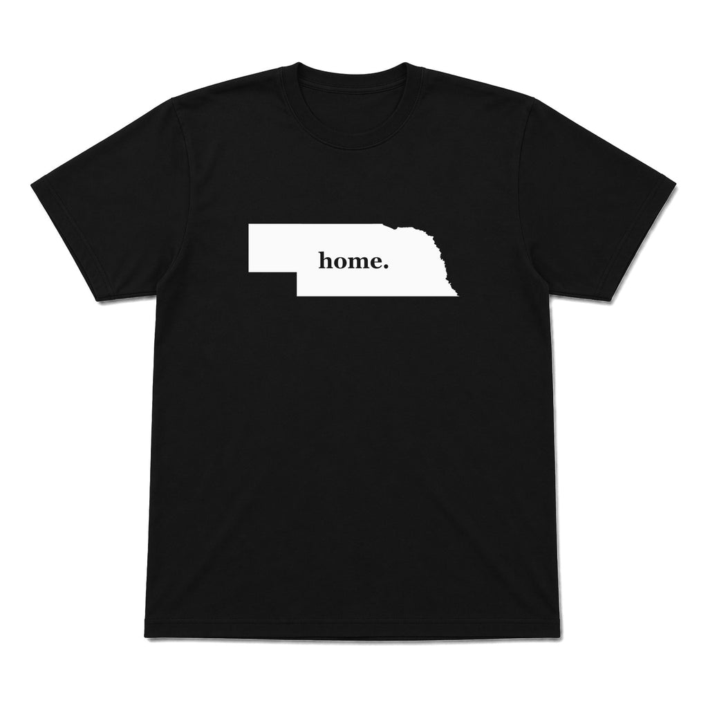 Nebraska home graphic T-shirt in black