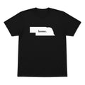 Nebraska home graphic T-shirt in black