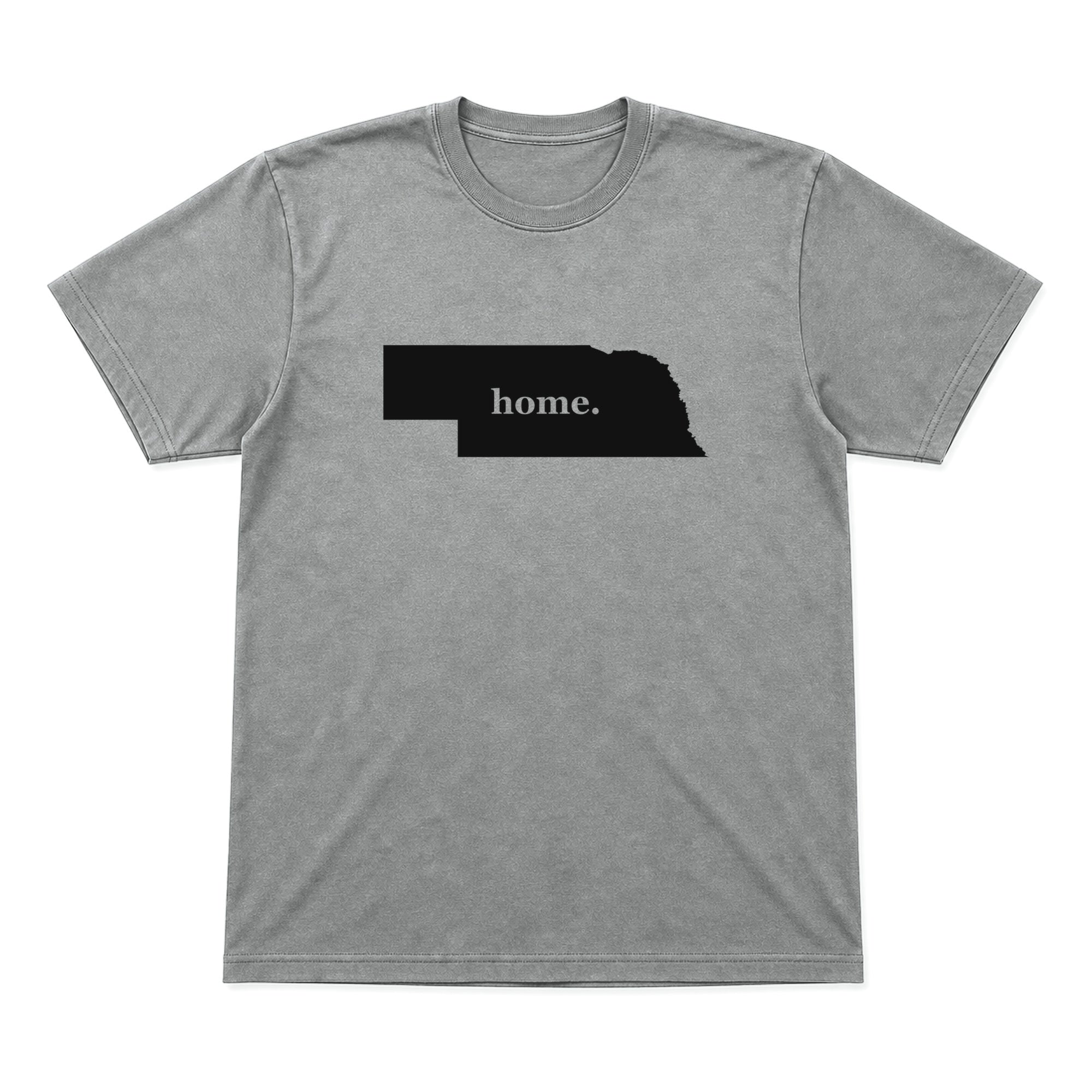 Nebraska home graphic T-shirt in heather gray