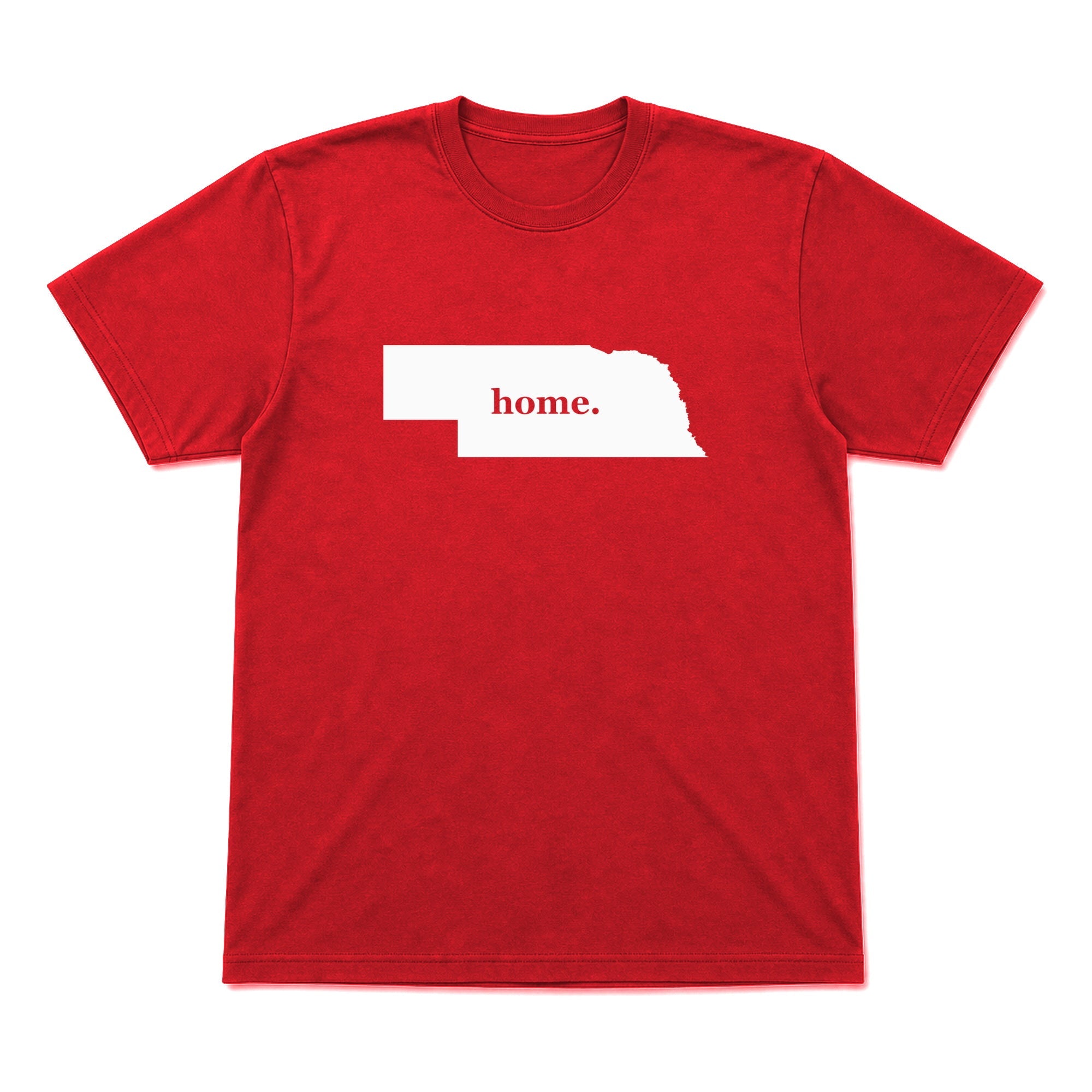 Nebraska home graphic T-shirt in red