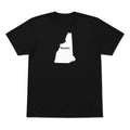 New Hampshire home graphic T-shirt in black