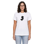 New Jersey home T-shirt in white shown on a female model