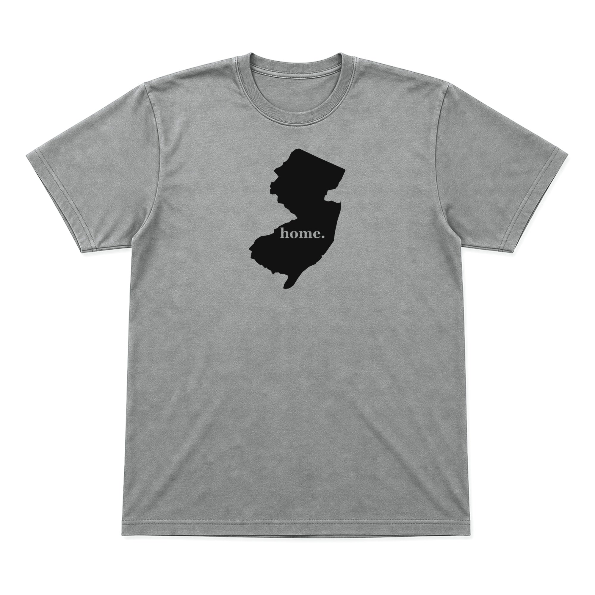 New Jersey home graphic T-shirt in heather gray