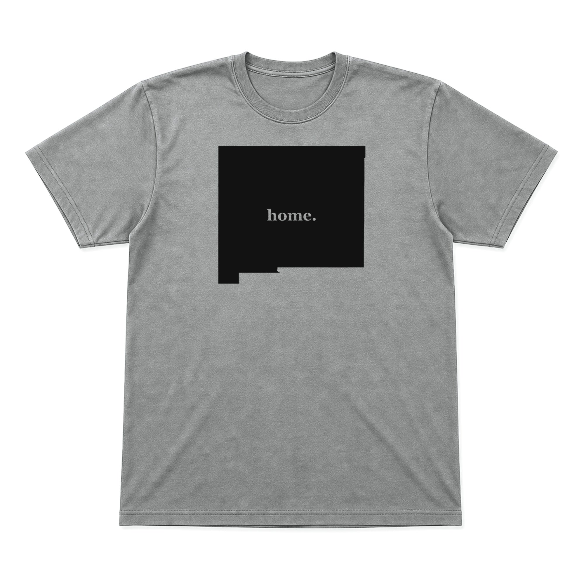 New Mexico home graphic T-shirt in heather gray