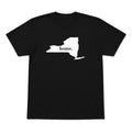New York home graphic T-shirt in black