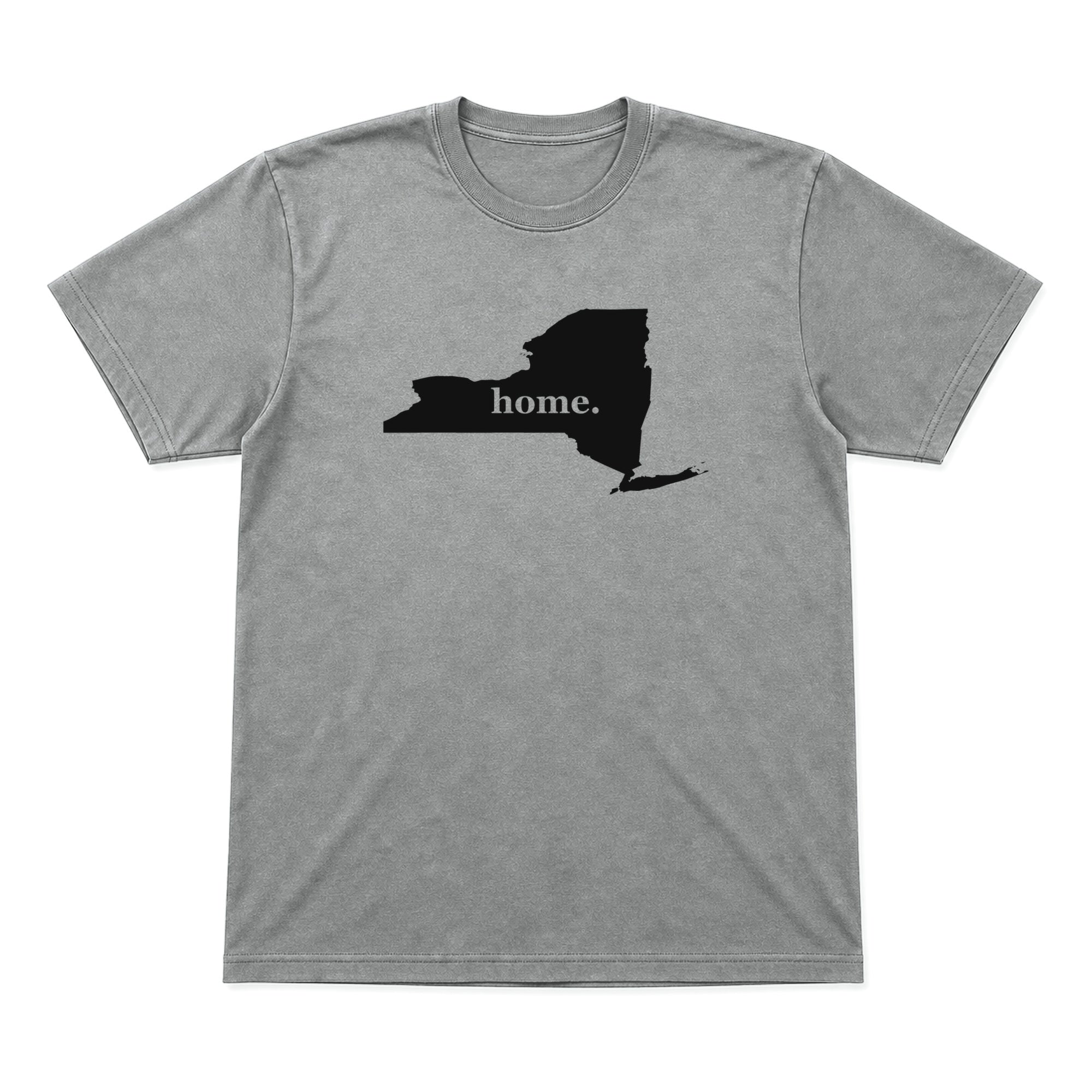 New York home graphic T-shirt in heather gray