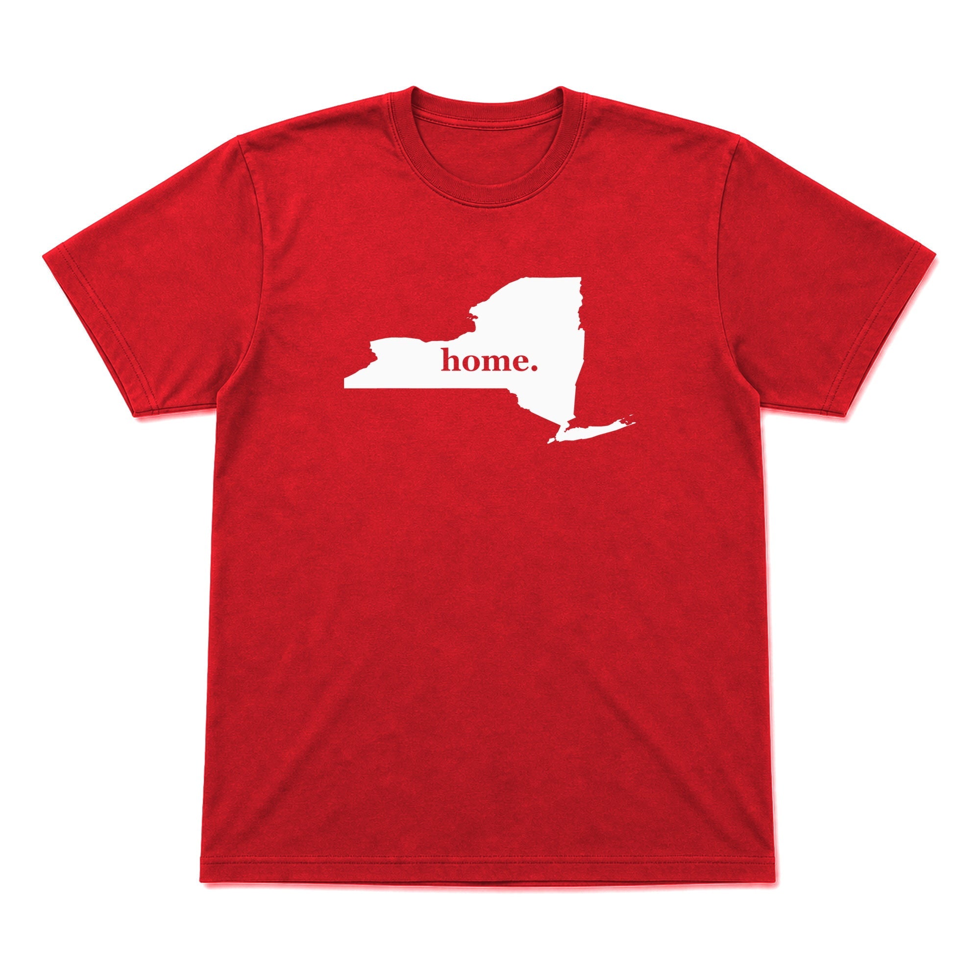 New York home graphic T-shirt in red