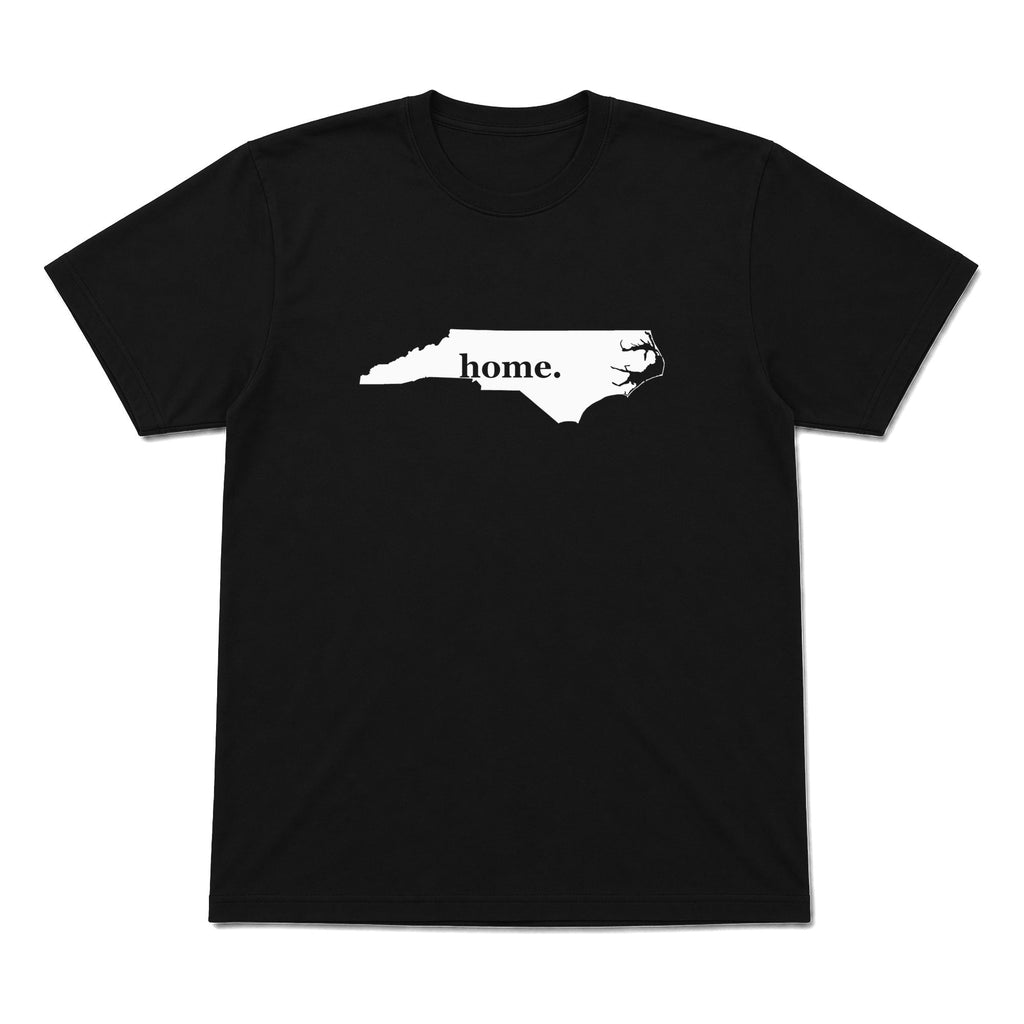 North Carolina home graphic T-shirt in black