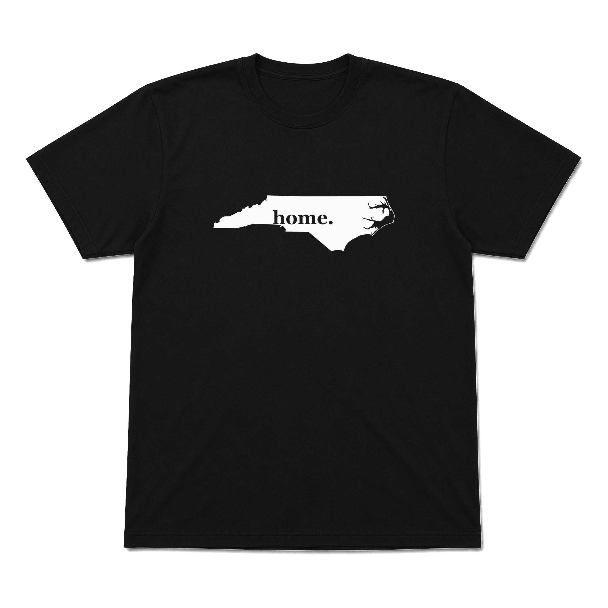 North Carolina home graphic T-shirt in black