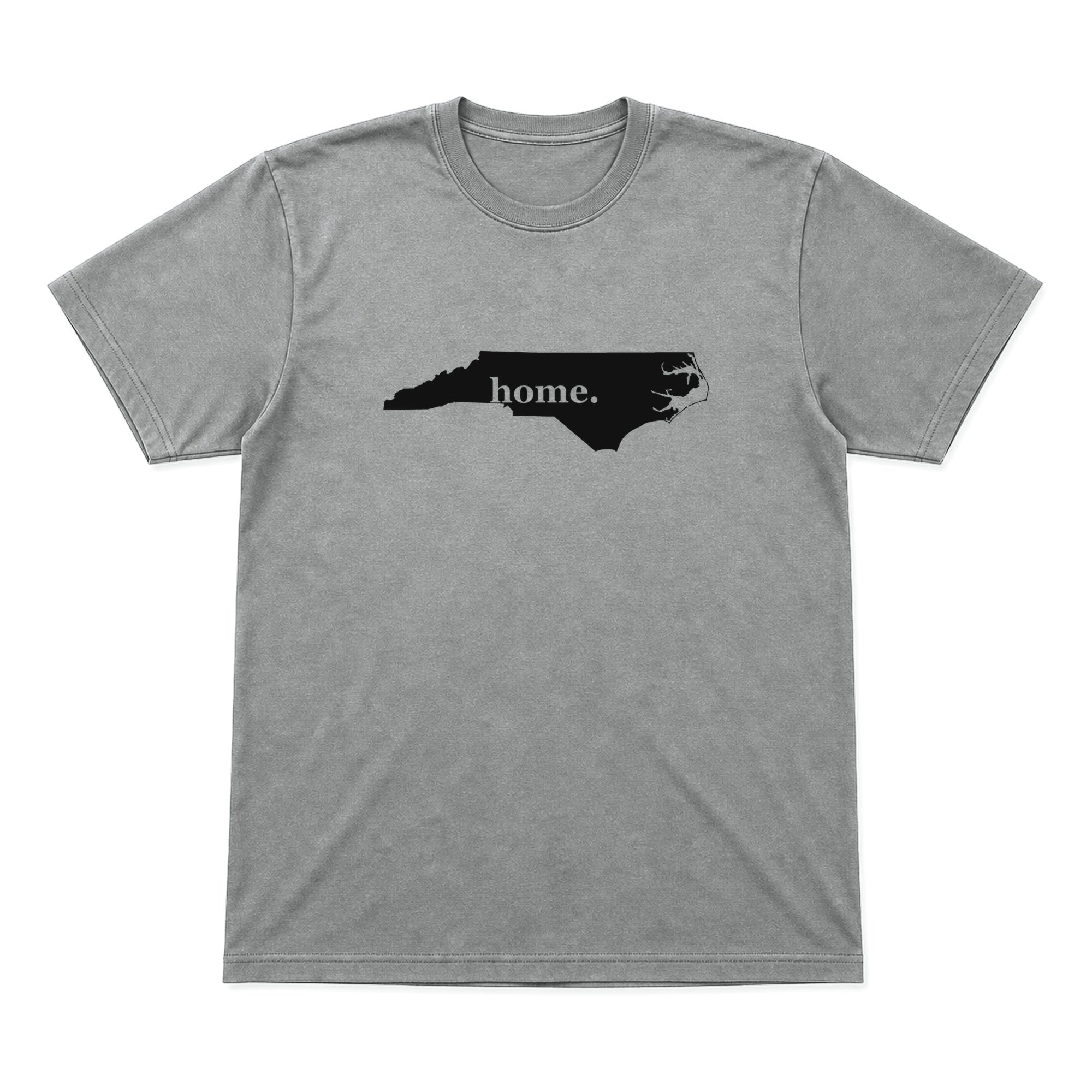North Carolina home graphic T-shirt in heather gray