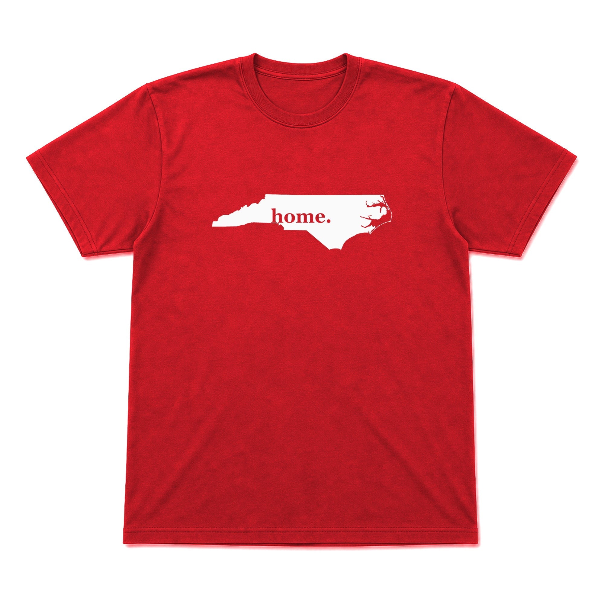 North Carolina home graphic T-shirt in red