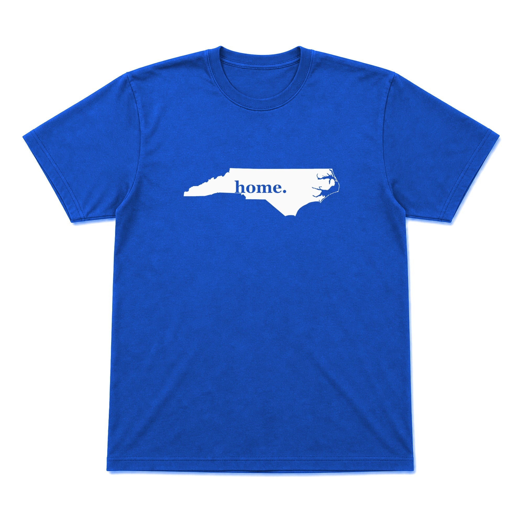 North Carolina home graphic T-shirt in royal blue