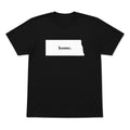 North Dakota home graphic T-shirt in black