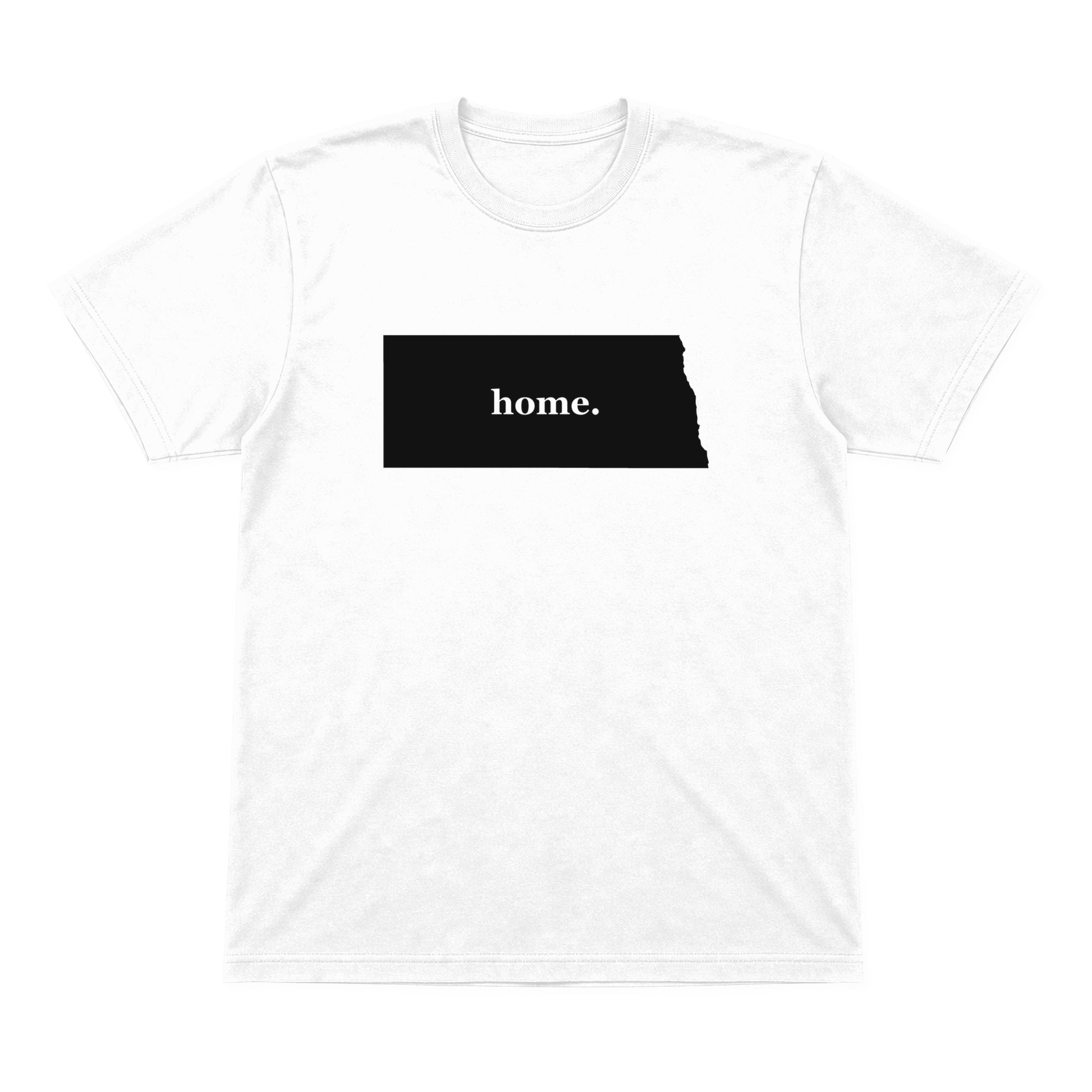 North Dakota home graphic T-shirt in white