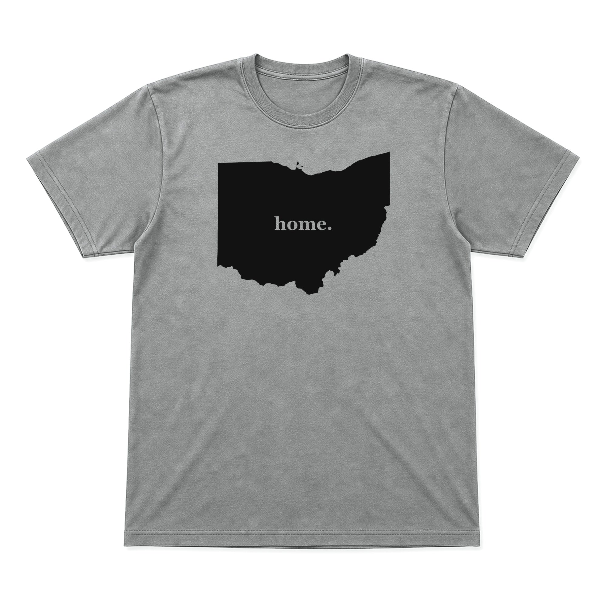 Ohio home graphic T-shirt in heather gray