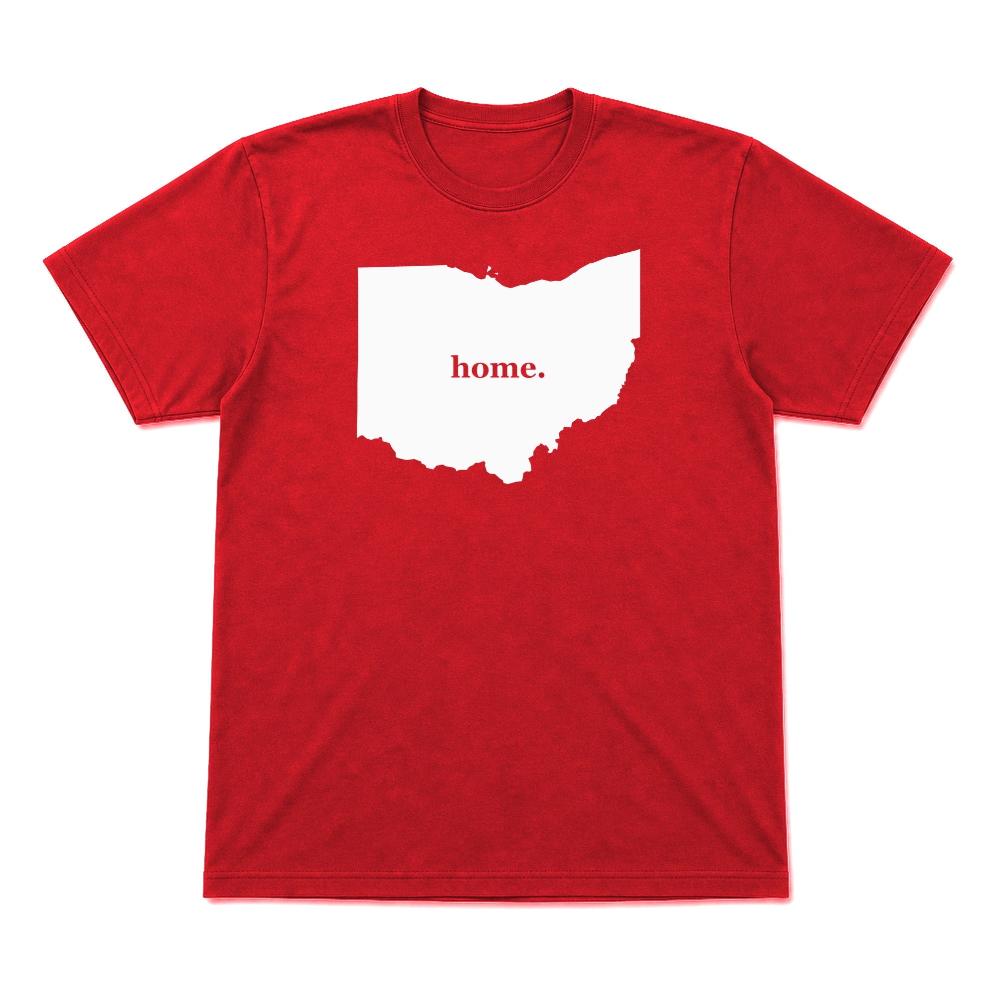 Ohio home graphic T-shirt in red
