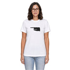 Oklahoma home T-shirt in white shown on a female model