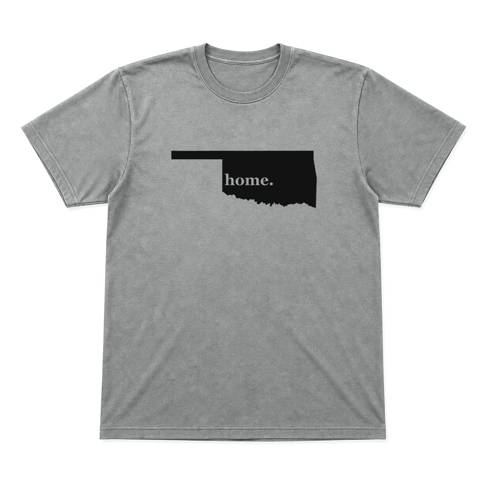Oklahoma home graphic T-shirt in heather gray