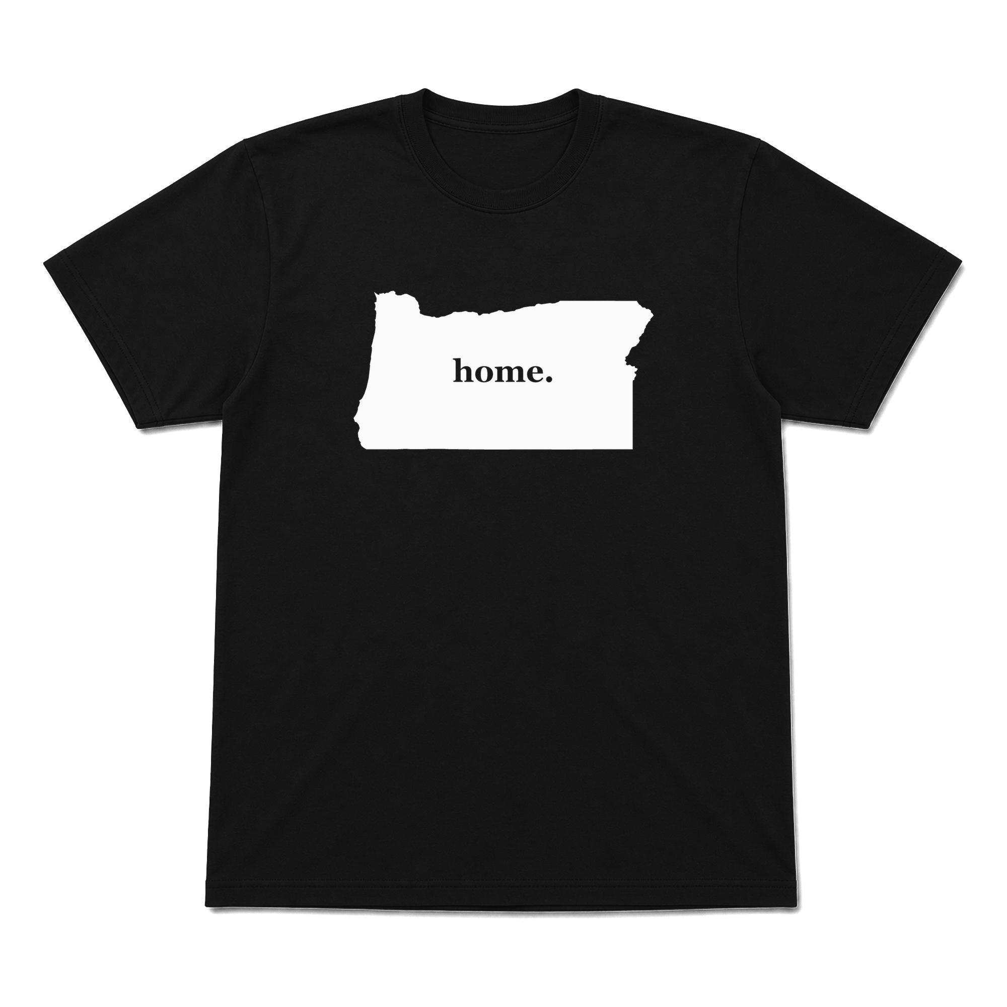 Oregon home graphic T-shirt in black