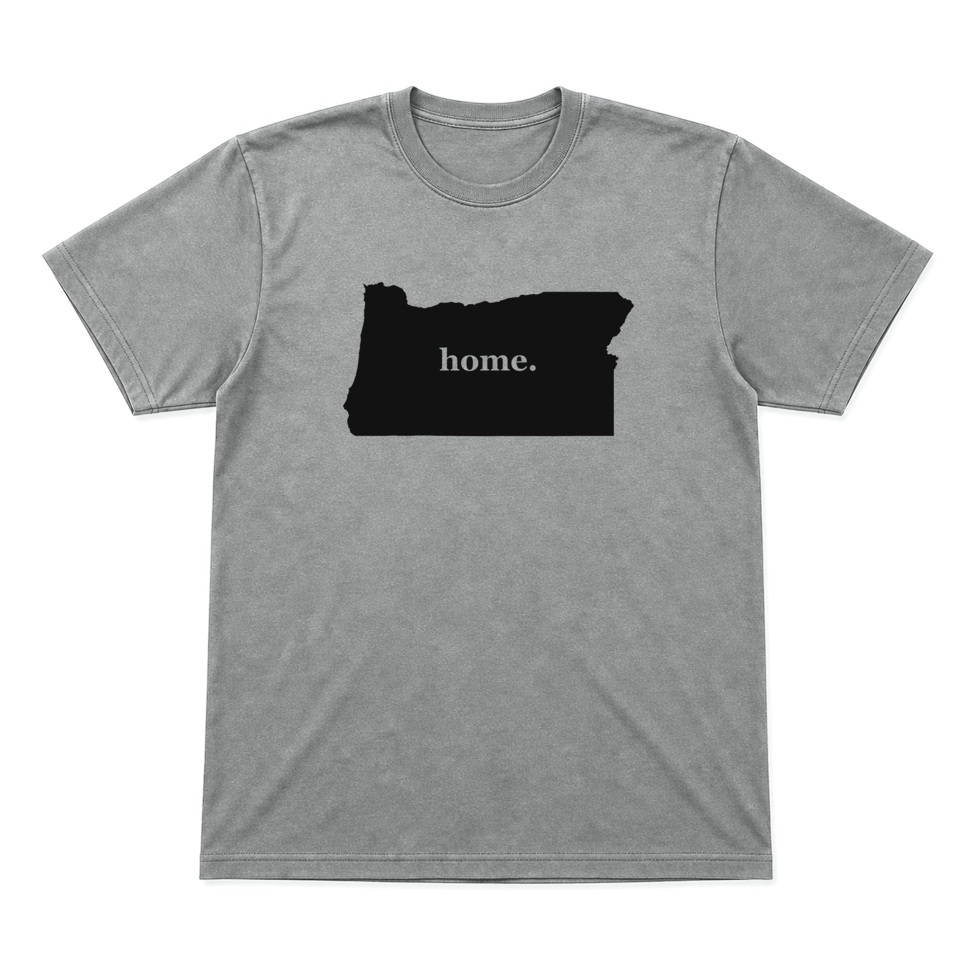 Oregon home graphic T-shirt in heather gray