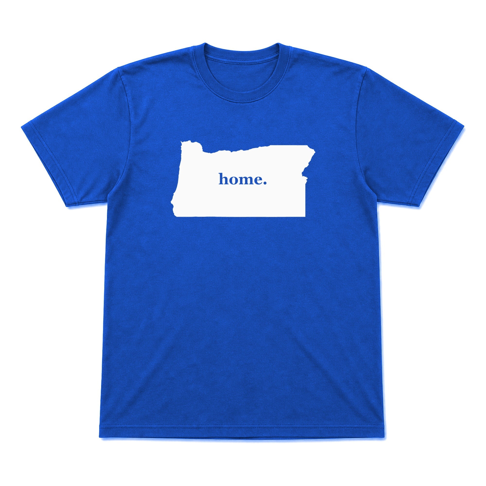 Oregon home graphic T-shirt in royal blue