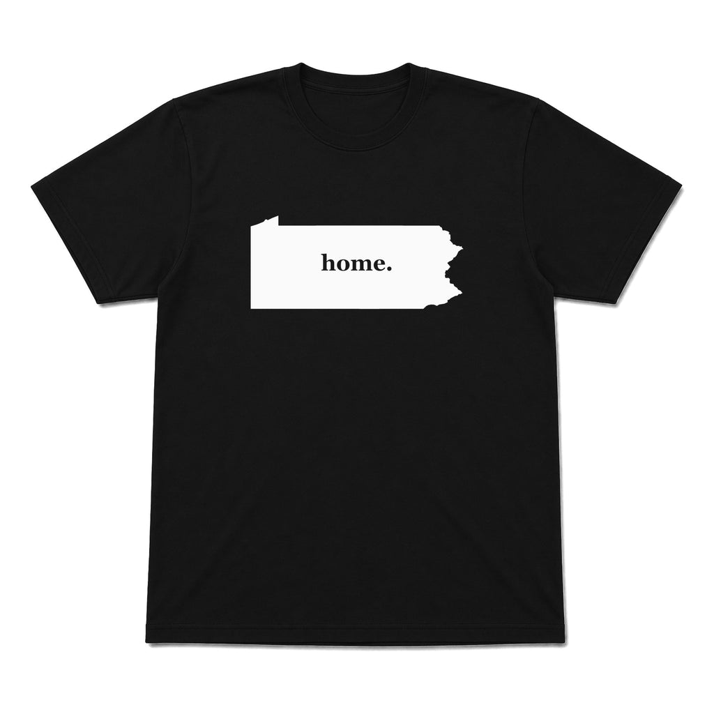 Pennsylvania home graphic T-shirt in black