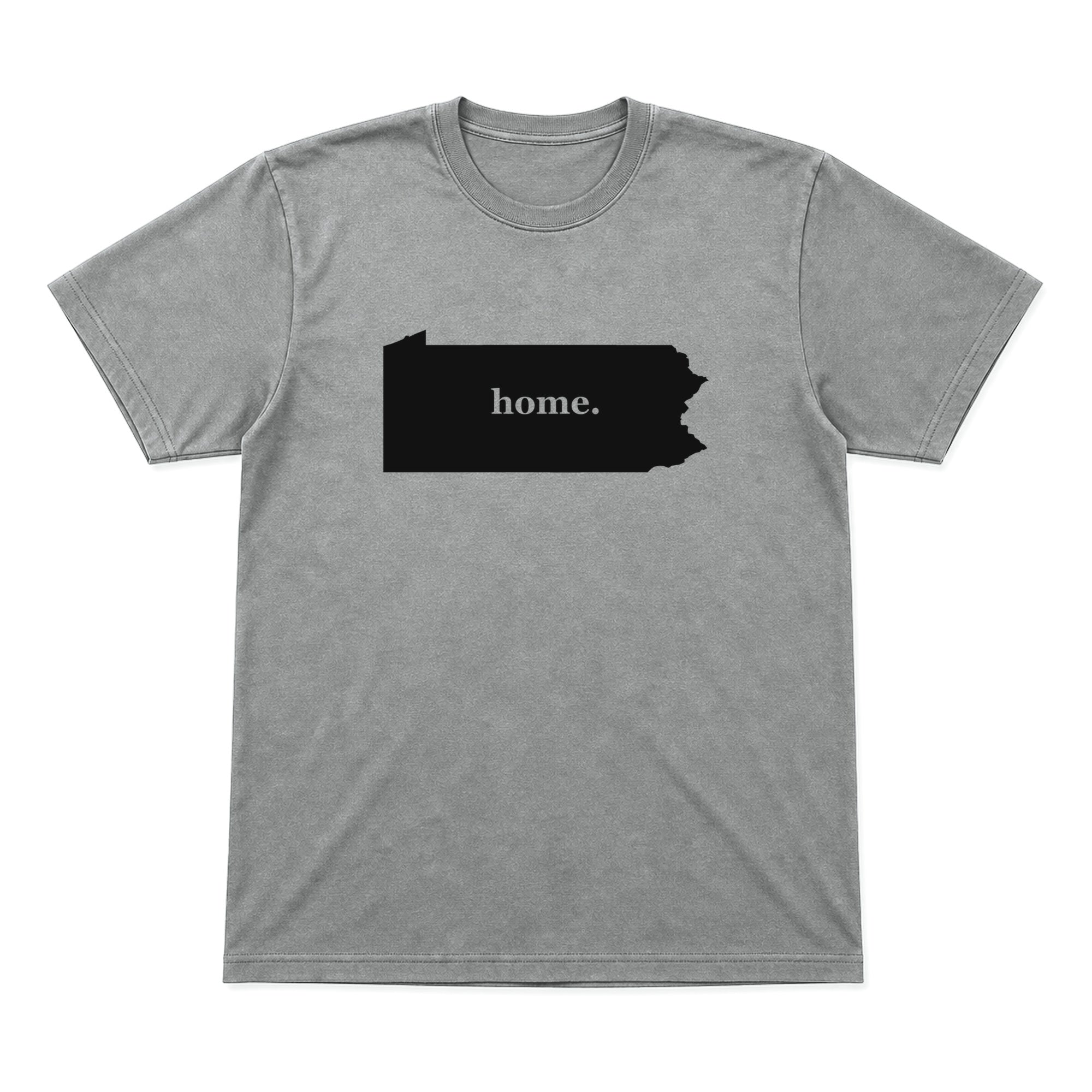 Pennsylvania home graphic T-shirt in heather gray