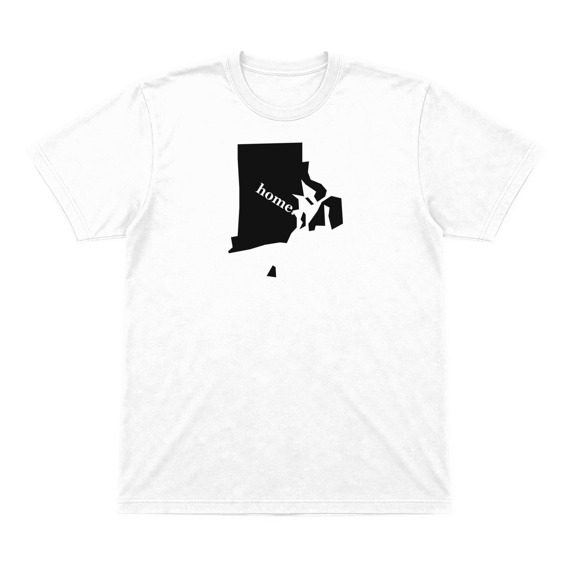 Rhode Island home graphic T-shirt in white