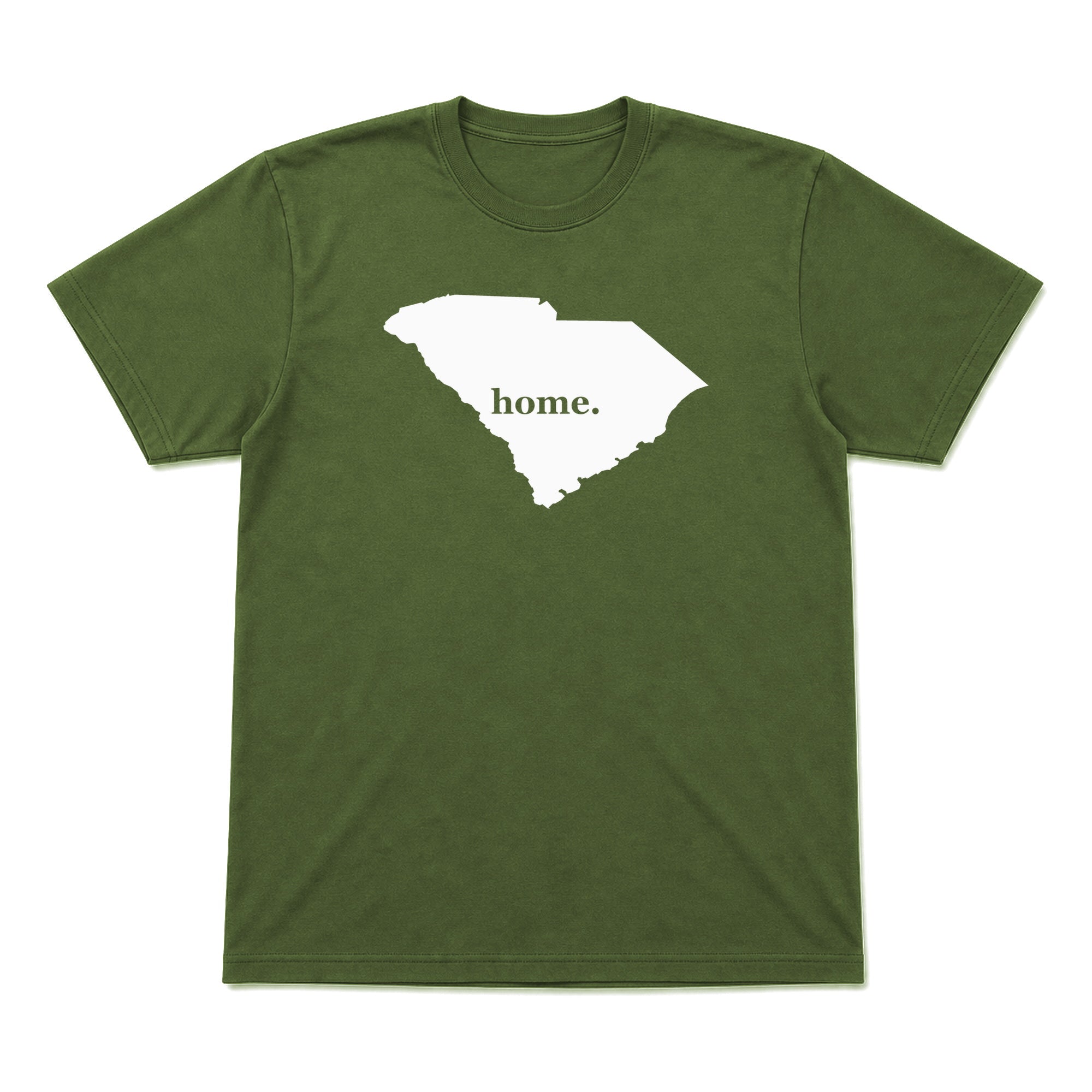 South Carolina home graphic T-shirt in olive green