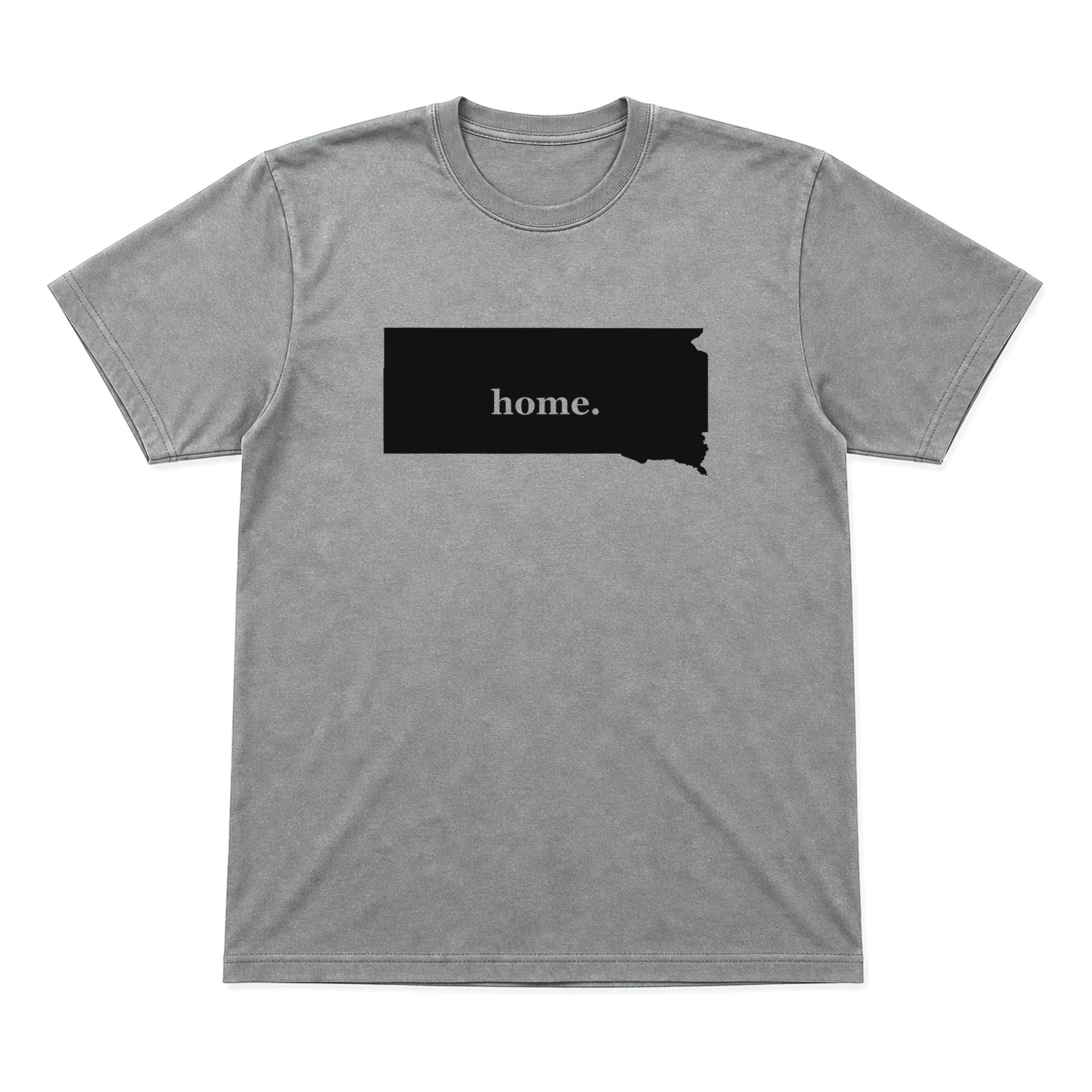 South Dakota home graphic T-shirt in heather gray