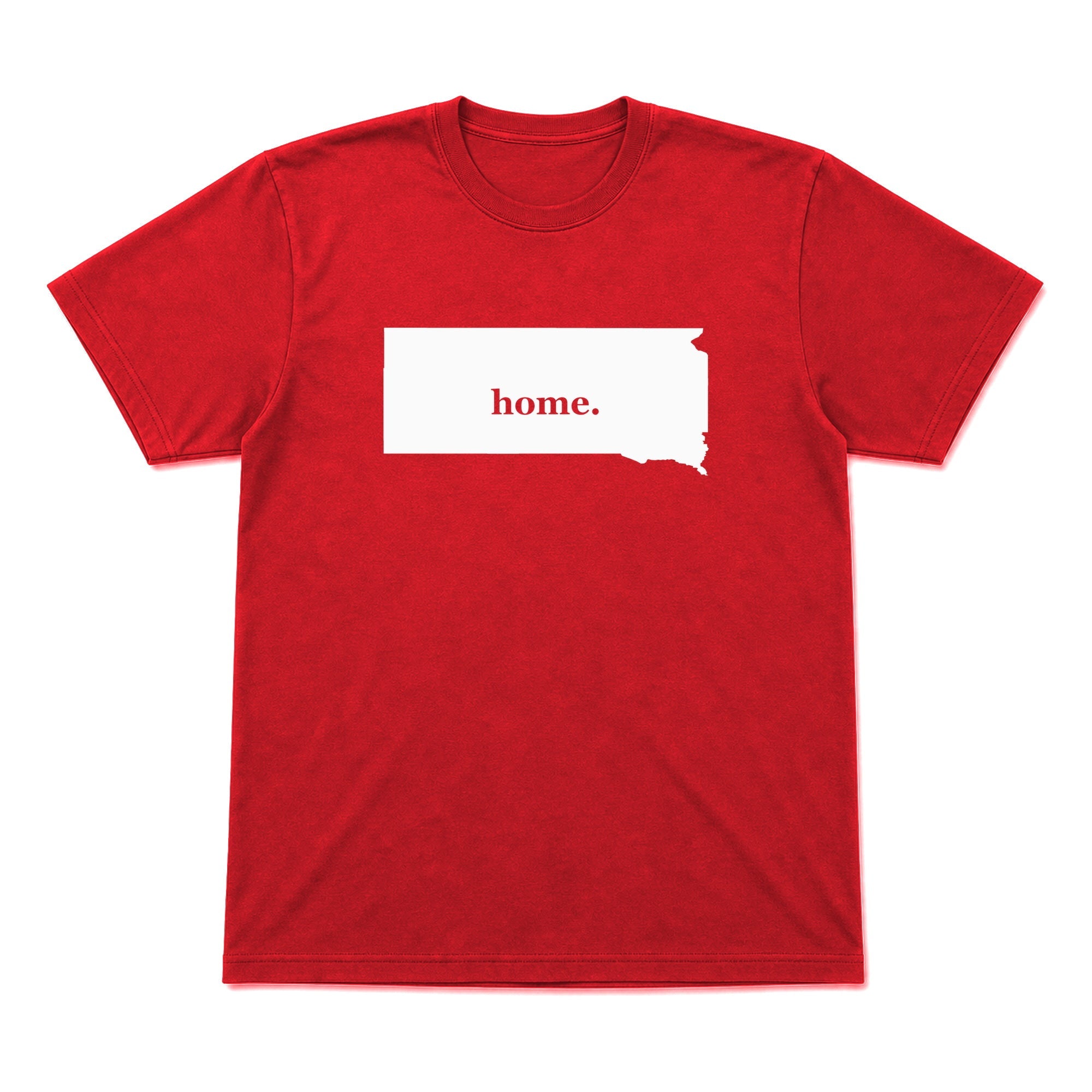 South Dakota home graphic T-shirt in red