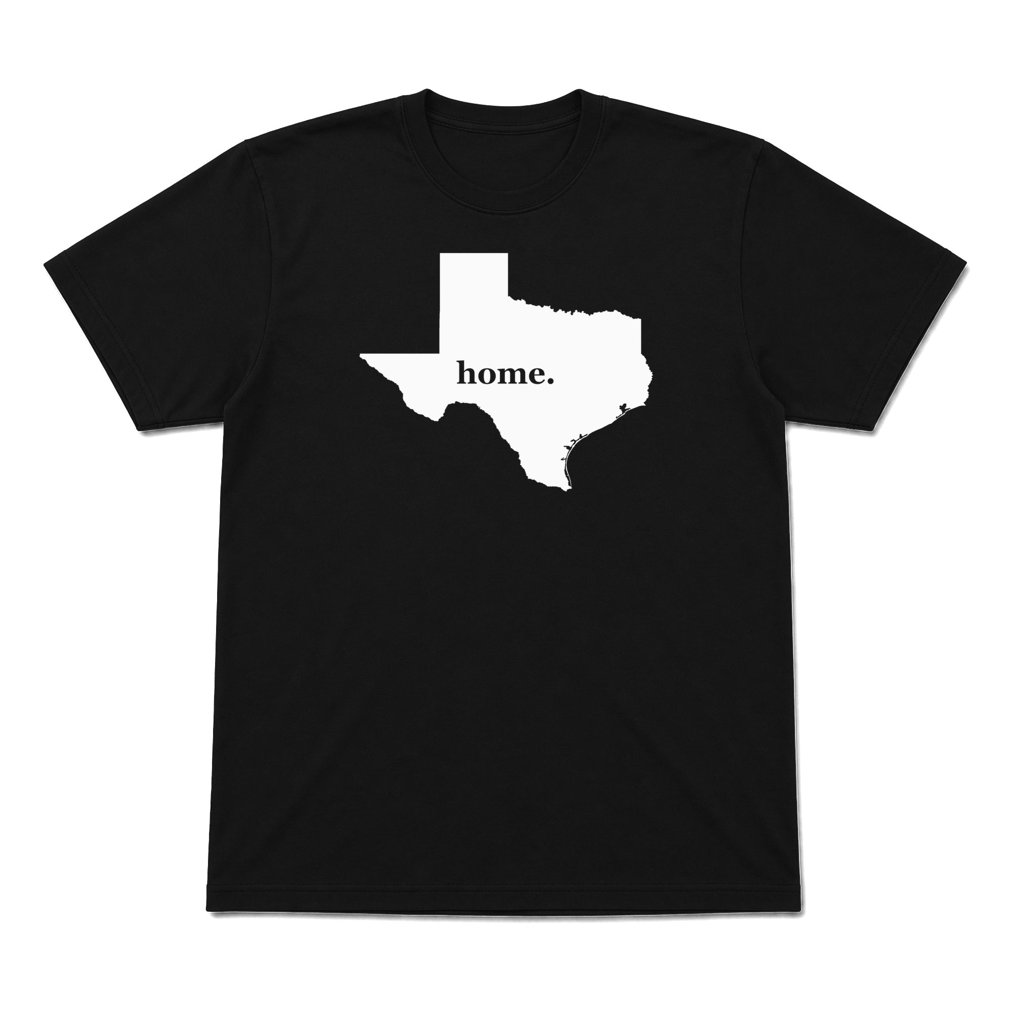 Texas home graphic T-shirt in black